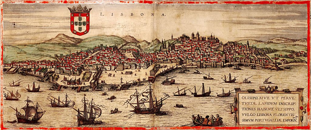 View of Lisbon and Tagus River in the 16th Century