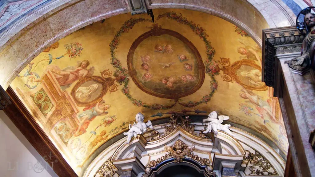 Ceiling painting of the chancel of the Church of Nossa Senhora da Oliveira