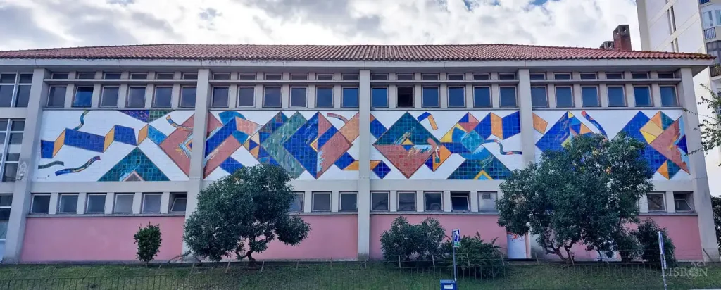 Painel de Azulejos de Querubim Lapa, Rua Penha de França