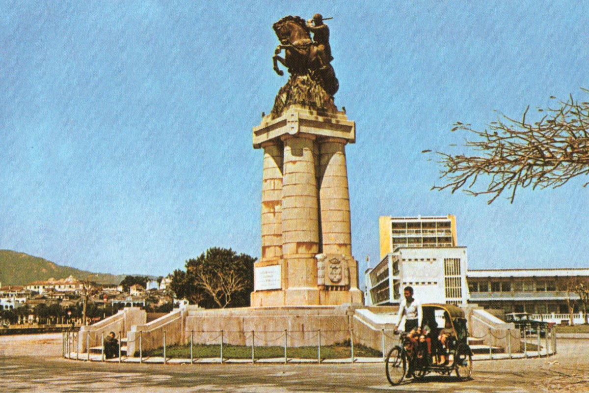 Monument to Ferreira do Amaral, Macau, postcard, 1960’s