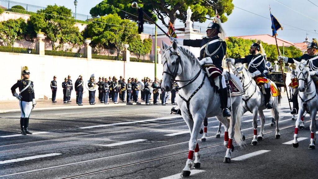 Cerimónia de Render Solene da Guarda em Lisboa
