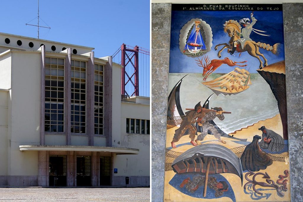 Mural of Almada Negreiros from the 1940’s in the Maritime Station of Alcântara