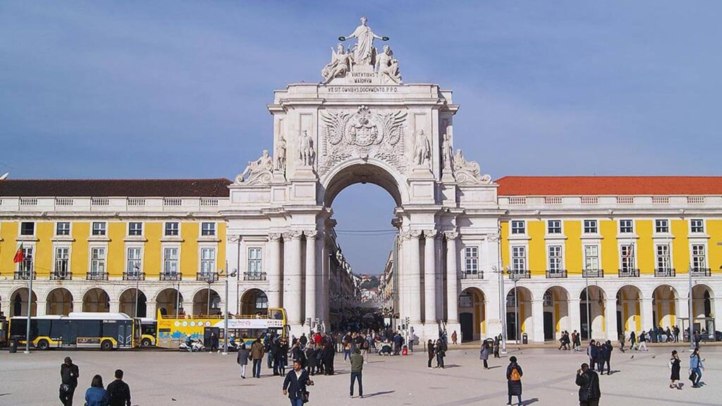 O Arco do Triunfo da Praça do Comércio