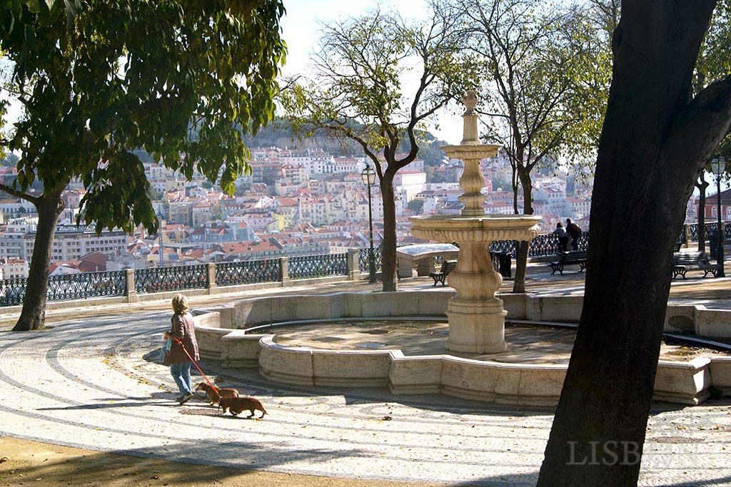 Upper level of the São Pedro de Alcântara Garden