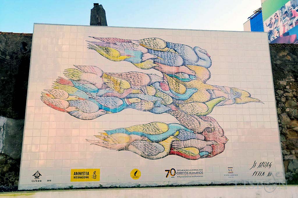 Mural Amnistia Internacional, Amoreiras