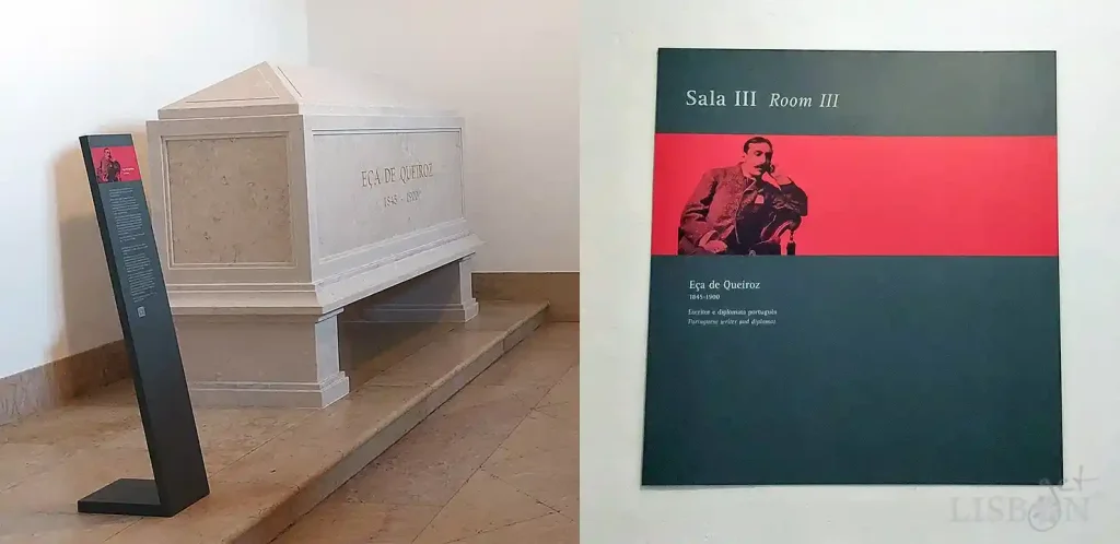 Tomb of Eça de Queiroz in Room III of the National Pantheon