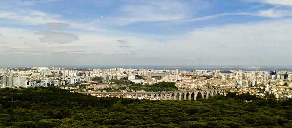 View from the Panorâmico de Monsanto Viewpoint