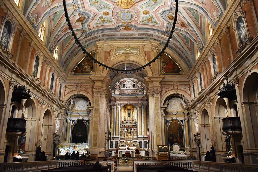 Interior of the Church of Our Lady of Loreto (“Church of Italians”)
