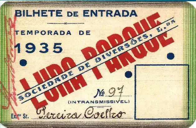 100 Years of Parque Mayer, Luna Parque ticket