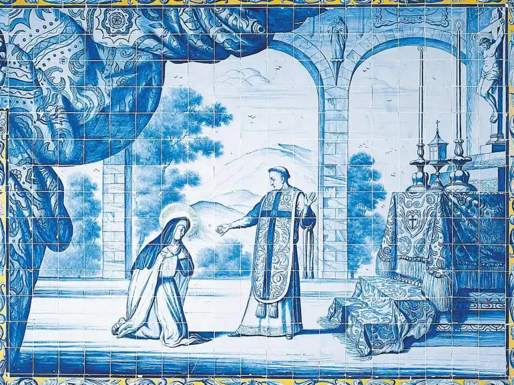 Azulejos holandeses do século XVII da Igreja do Convento dos Cardaes