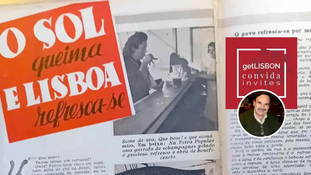 Gelados e Refrescos na Lisboa de Outrora; Pormenor de artigo de imprensa, 1945