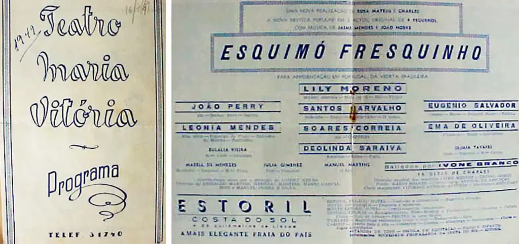 Programa da revista Esquimó Fresquinho, Teatro Maria Vitória, 1949