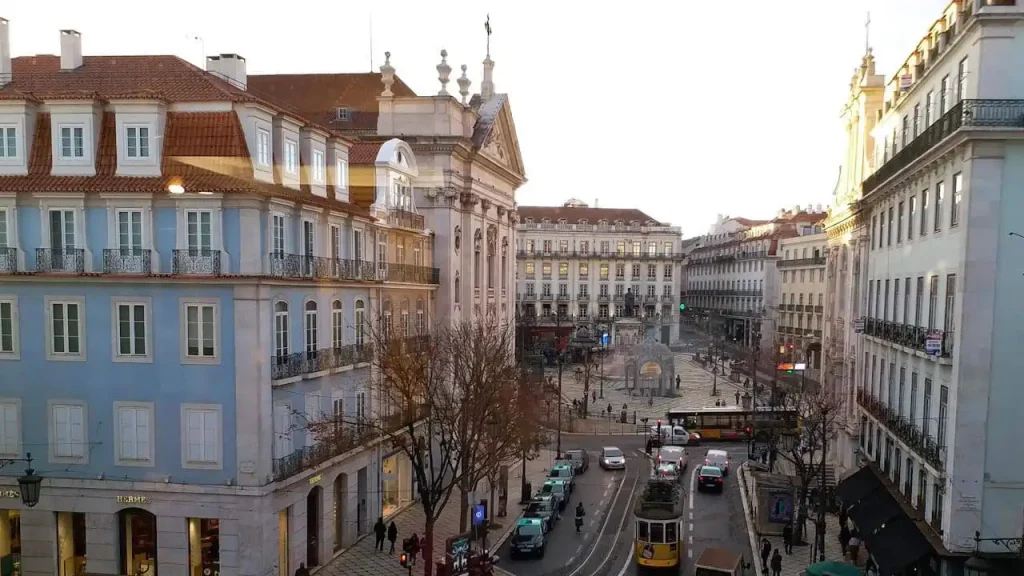 Private Walking Tour Italian Lisbon - View of the Praça de Luís de Camões and Chiado
