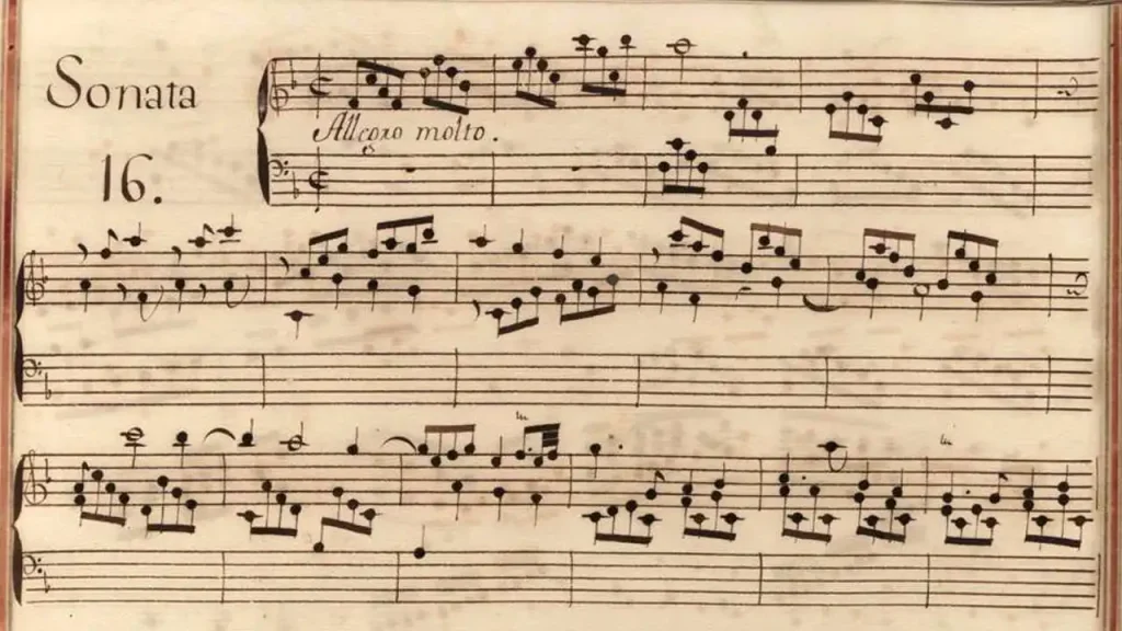 Private Walking Tour Italian Lisbon - Scarlatti, beginning of sonata 16 from volume XI of the Venice manuscript