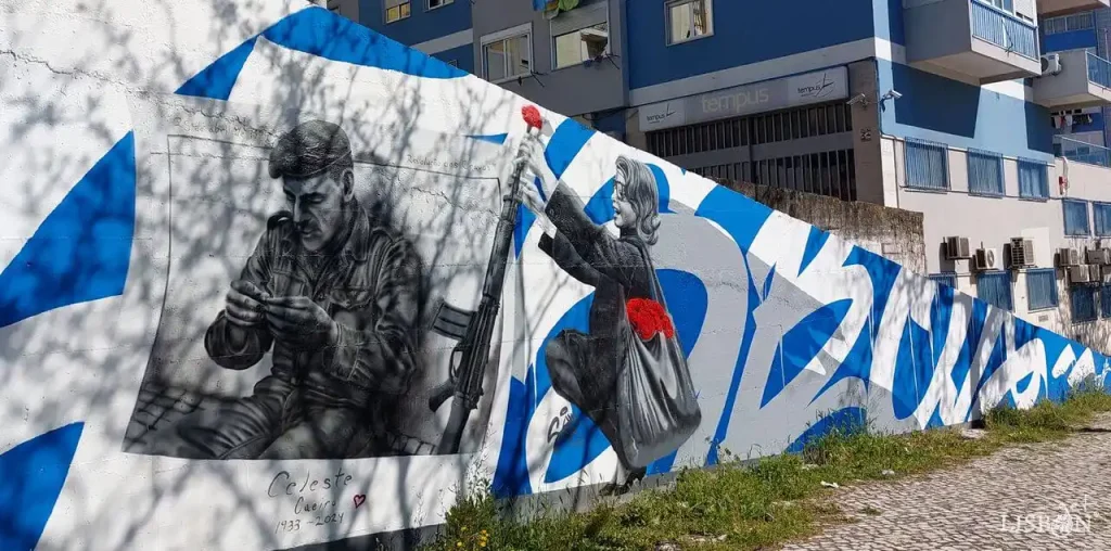 25 de Abril na Arte Urbana de Lisboa, mural de SumArtist