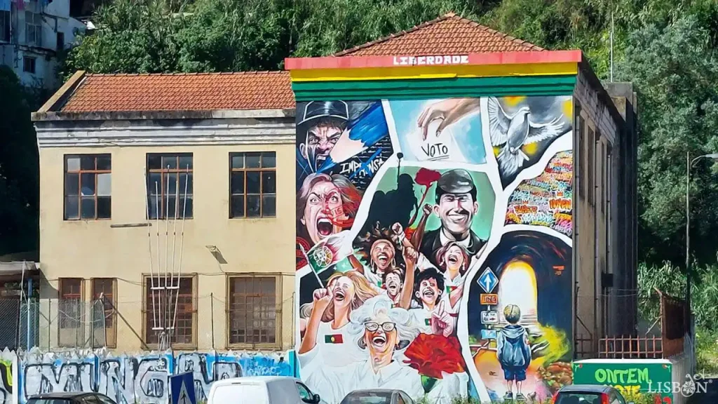 25 de Abril na Arte Urbana de Lisboa, mural de Youthone