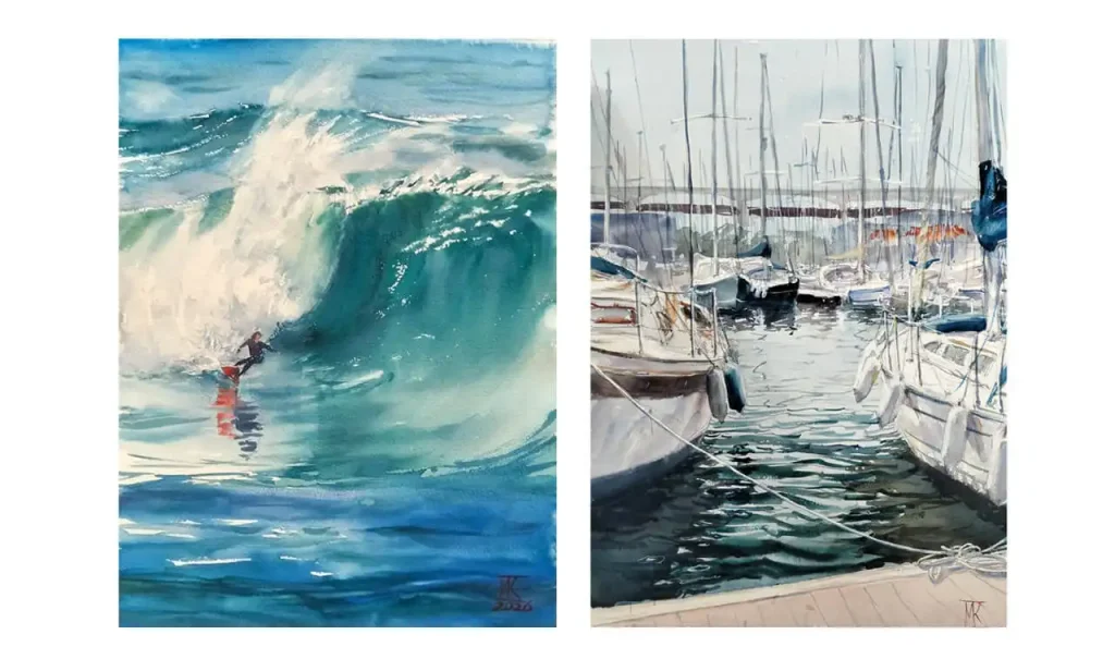 Watercolour by Marina Diachkova